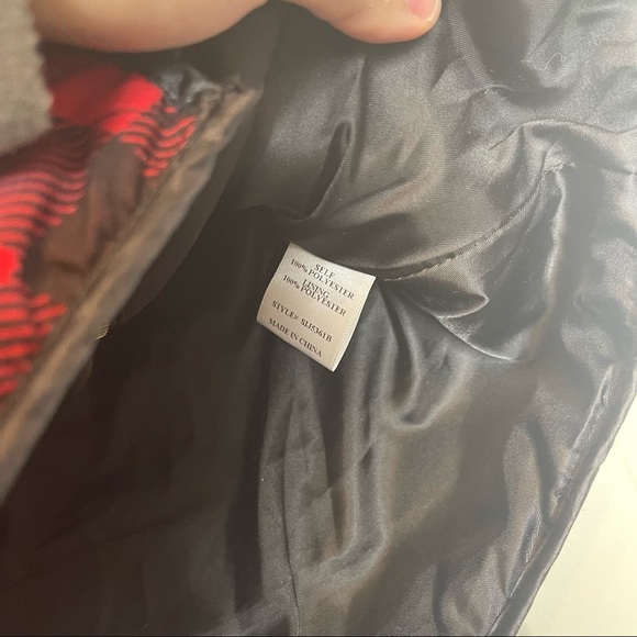 Mango Red & Black Buffalo Plaid Zip Up Vest Women's Small - Picture 8 of 8